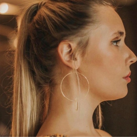 Quartz Hoops - Picture 3 of 3